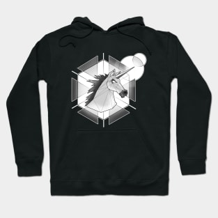 Low poly unicorn Hoodie